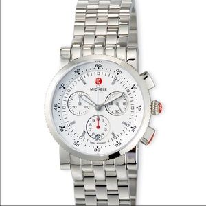 women michele sport sail watch silver.